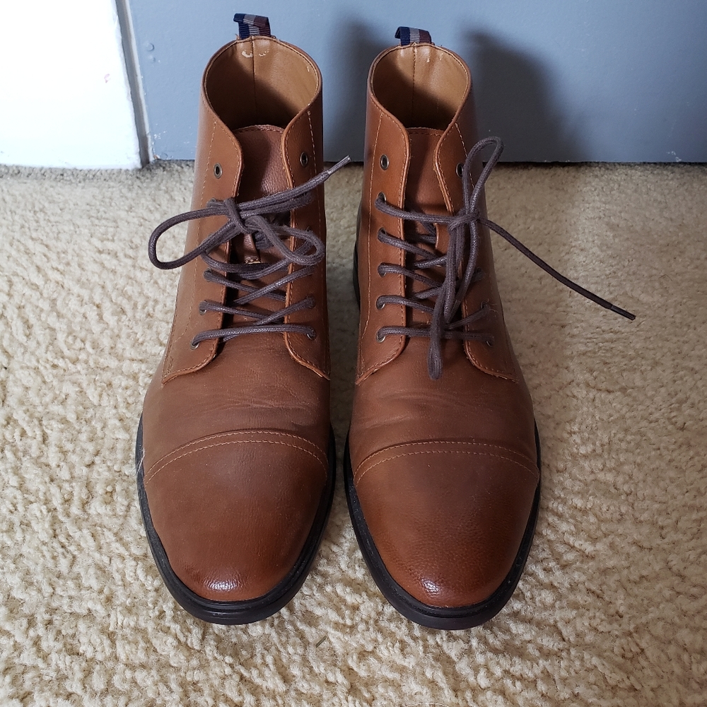Call it Spring Men's Brown Leather Dress Boots